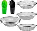 14 Pcs Screen Mesh Combination Stainless Steel Screen Mesh Planting Tools Including Hole Puncher Planting Spoon Seedling Lifting Device Shovel Bucket for Garden
