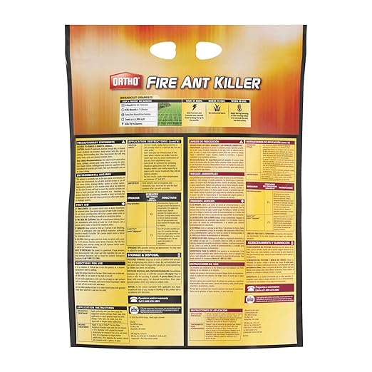 Ortho Fire Ant Killer Broadcast Granules - Fire Ant Granules for Outdoors Kills Mounds in 15 Minutes 6 Month Protection Treats Up To 5000 sq. ft. 11.5 lb. (2-Pack)