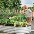 Heavy Duty Galvanized Steel Raised Garden Bed for Outdoor Vegetables Flowers and Herbs – Rust Resistant Durable &amp Easy to Assemble (2Pcs 8x4x1ft)