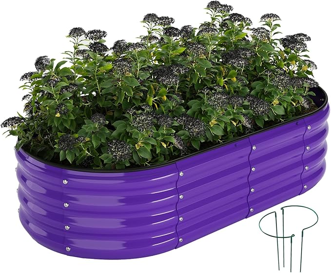 Raised Garden Bed 4x2x1ft Raised Beds for Gardening Outdoor for Vegetables Flowers Ground Planter BoxGalvanized Raised Garden Beds