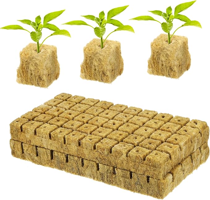 UPKOCH 100pcs Planting Cubes for Hydroponics Soilless Cultivation Blocks for Garden Plant Propagation Nutrient-Rich Starter Plugs for Growth Indoor Systems