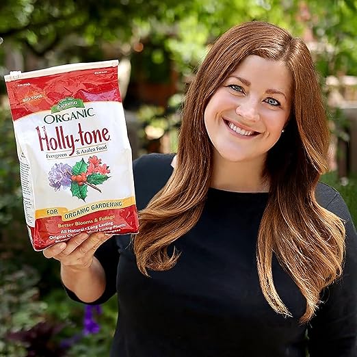 Espoma Organic Holly-Tone 4-3-4 Natural &amp Organic Evergreen &amp Azalea Plant Food 4 lb. Bag The Original &amp Best Fertilizer for All Acid Loving Plants Including Rhododendrons &amp Hydrange