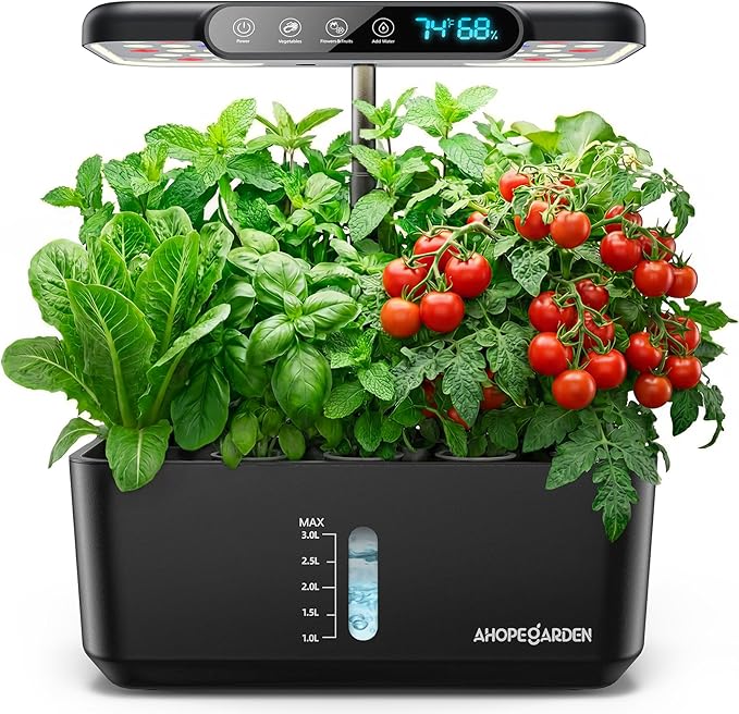 Ahopegarden Hydroponics Growing System with 50pcs Hydroponic Pods Kit