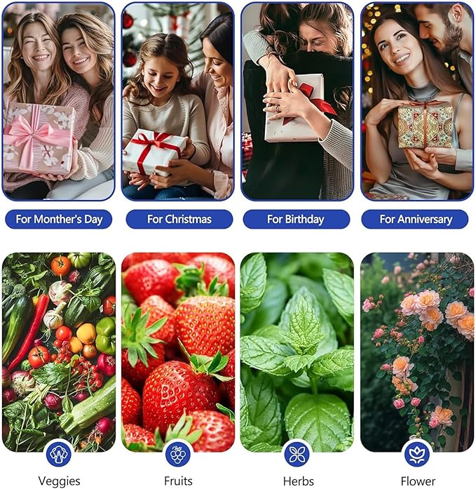 Hydroponics GardenIndoor Vertical Farming Garden Planter Smart Herb Garden with Timing Plug Automatic Watering for Home Indoor Gardening System(Without Light1 Layer)