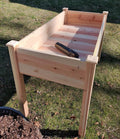 Acenova Raised Garden Bed Outdoor 48 x 24 x 30 Inch Elevated Wooden Garden Bed with Legs and Liner Raised Beds for Gardening with Grow Bag and Tool Hook Planter Box for Patio Backyard Balcony