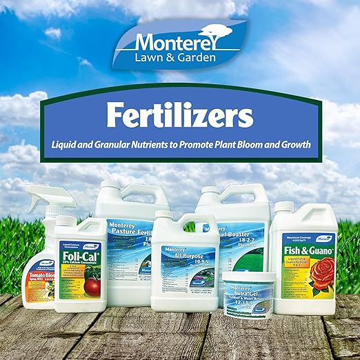 Monterey Fish &amp Grow 9-6-2 Fertilizer Liquid Plant Food for Houseplants Trees Vegetables &amp Ornamentals – Foliar Spray or Soil Drench – with Measure Spoon - 1 Gallon