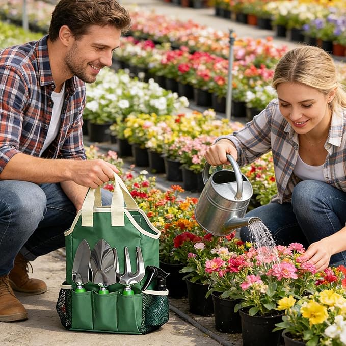 Garden Tool Sets - Shears Equipment | 11 Piece Gardening Tools | for Women Mom Beginners Plant Tree Yard Men Flower Gardener Lawn