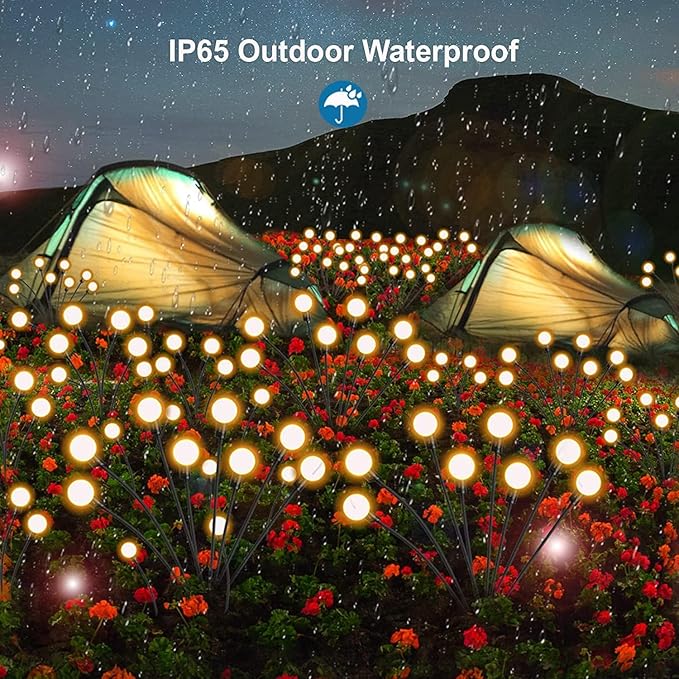 Outdoor Solar Garden Lights 8 Head LED Landscape Spotlights Waterproof Decorative Pathway Lighting for Yard &amp Patio 4 Pack