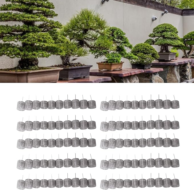 100PCS Stainless Steel Fertilizer Mesh Basket Set for Garden Nursery Easy to Use Tools for Controlled FertilizationL]