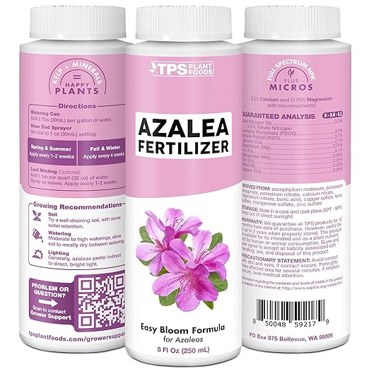 Azalea Fertilizer for Evergreen Shrubs Azalea Rhododendron and Camellias Liquid Plant Food 1 Gallon (128 oz)