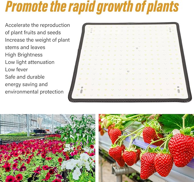 Grow Light 1000W LED Grow Light Professional Red and Blue Spectrum Plant Light for Indoor Plants Greenhouse 85‑265V(US)