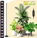 Bstrip Standing Grow Light for Indoor Plants Vertical Grow Light with 3 Light Modes Wide Illumination and Dimmable T10 Full Spectrum Floor Grow Lights 16in-65in Adjustable Height &amp Auto Timer