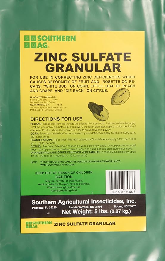 Southern Ag Zinc Sulfate Granular 5lb