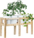Greenes Fence Four Bucket Elevated Cedar Wood Garden Frame 54 in. x 16 in. x 30 in. - Made in USA with North American Cedar