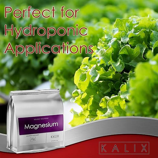 KALIX Magnesium Sulfate Fertilizer | 100% Water-Soluble Epsom Salt | High-Purity MgSO₄ for Plants Lawns and Gardens | for Hydroponics Soil Drip Systems and Foliar Spray