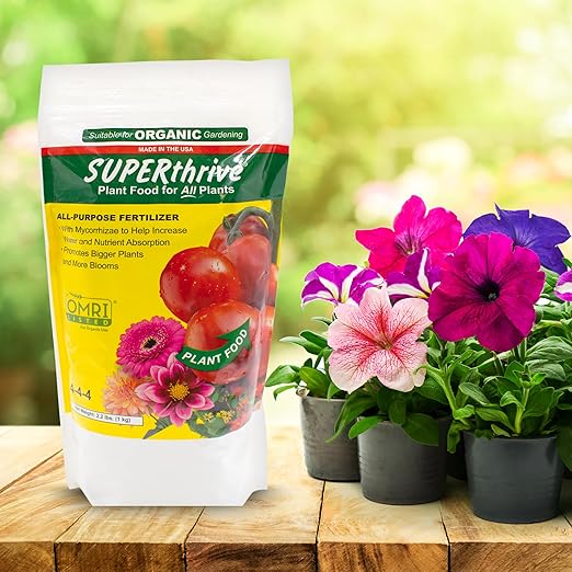 SUPERthrive Organic All-Purpose Plant Food Solid Granular 4-4-4 (2 Pack)
