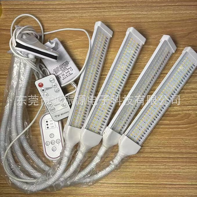 Full-Spectrum Indoor Plant Growth Lamps 15-62 inches Height-Adjustable Dsektop and Standing Plant Growth Lamps