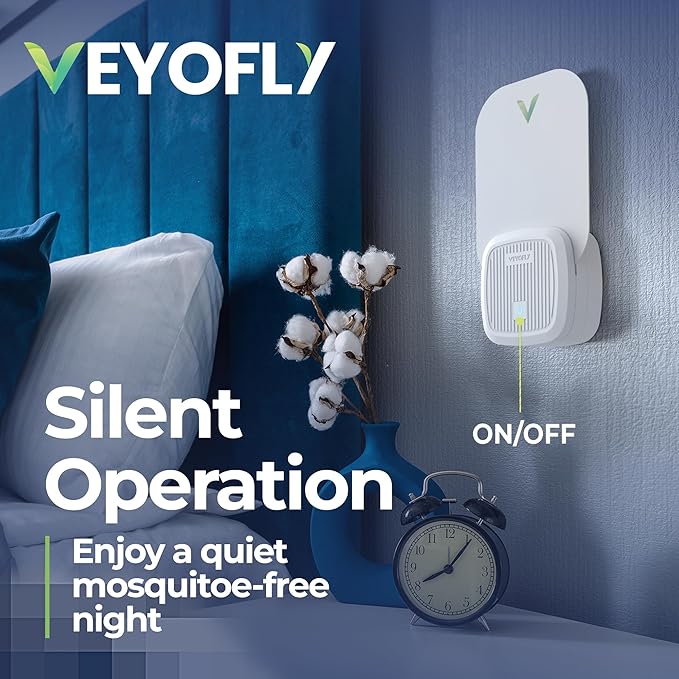 VEYOFLY Fly Trap Indoor Fruit Fly Traps for Indoors (4 Device + 8 Refills) Gnat Traps for House Indoor Fly Catcher Indoor Plug in Light Flying Insect Trap Bug Light Killer Fly Trap