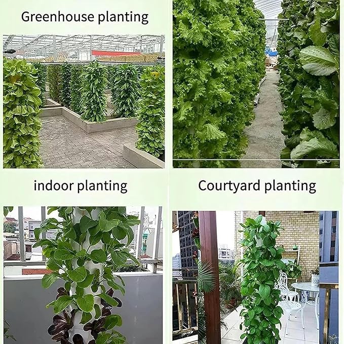 Hydroponic Growing Kits Garden Hydroponics Growing System Gardening Indoor Grow System 45 Holes Vertical Grow Tower for Fresh Garden Fruits Vegetable Plant Tow