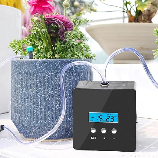 Automatic drip Irrigation SystemDIY Indoor Plant Watering SystemSelf-Priming Pump programmable Timer Indoor Pot Plant Watering Device