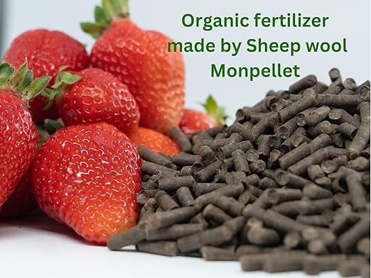 Monpellet Organic Fertilizer 30LB Bag Fertilizer from Sheep Wool for Outdoors &amp Indoors for Fruit Vegetable Flowers Plants