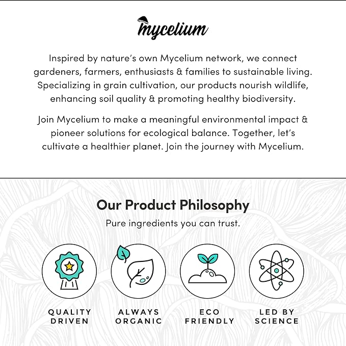 Mycelium Plus Master Mix Premium Mushroom Spawn I Organic Feed Mushroom Growing Kit I Indoor Cultivation for Starter &amp Pro Home Growers I Non-GMO &amp Sourced from Local USA Farms 5lbs