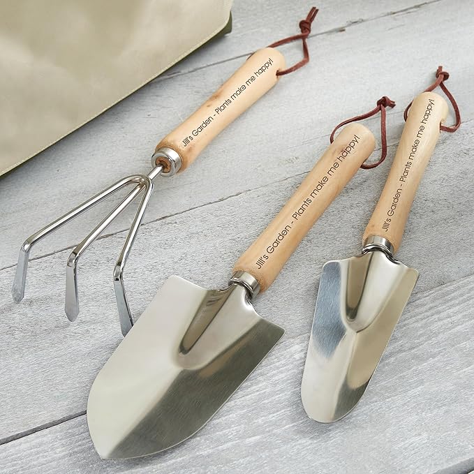 Personalization Universe Write Your Own Engraved Garden Tools and Tote Set