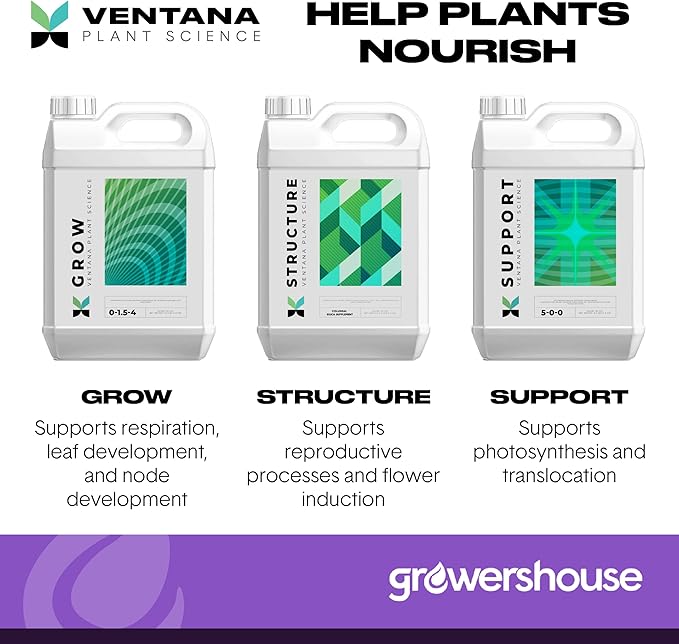 VPS Complete Nutrient Line Kit - for Grow Structure Support Expand Flower FlaVUH Plant Food - Outdoor and Indoor Plant Food