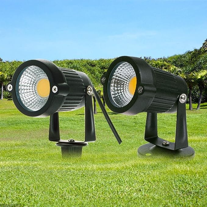 Outdoor Led Tree Lights - LED Flood Lights IP65 Waterproof Lawn Spotlight AC 220V Park Garden Landscape Lighting Ground-Mounted/Wall-Mounted Spotlights(A Warm White20W(AC220v))