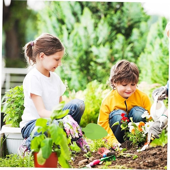 Kisangel 1set Boys and Girls Gardening Tool Set Mini Shovel and Rake Kit for Outdoor Planting Activities for Little Hands Safe and Smooth for Boy Girl