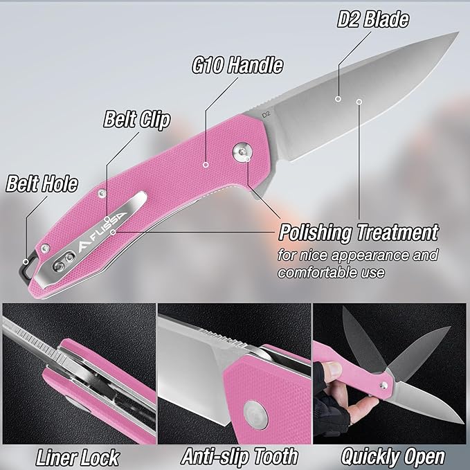 WORKPRO 5PCS Garden Tool Set and FLISSA Pocket Knife