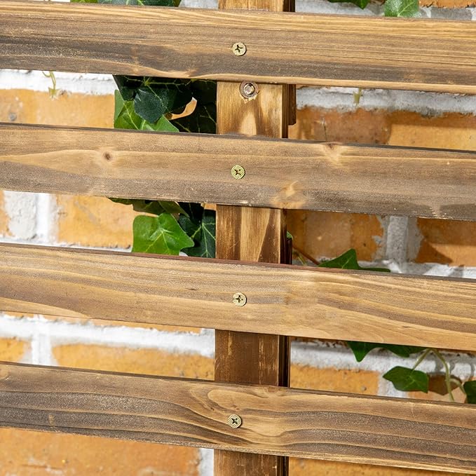 Rolling Elevated Garden Bed - Trellis Planter with Wheels