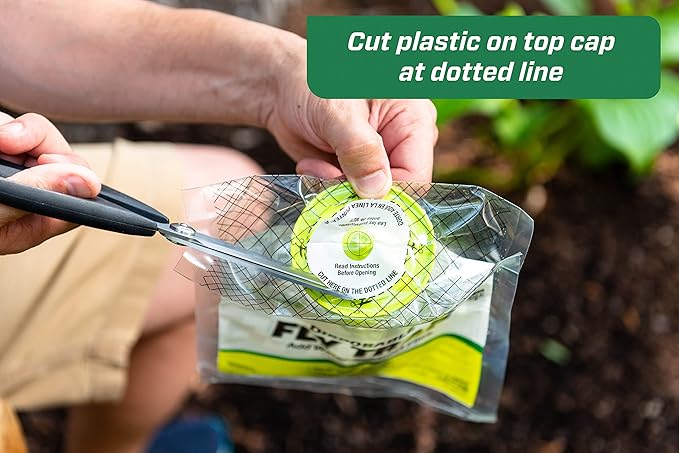 RESCUE! Outdoor Disposable Hanging Fly Trap - 12 Traps