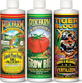 FoxFarm Soil Liquid Trio Pack - Big Bloom Grow Big Tiger Bloom Fertilizers for Vigorous Plant Growth Bud Development &amp Abundant Fruit - Complete Liquid Plant Food Set - 3 Pint Bottles