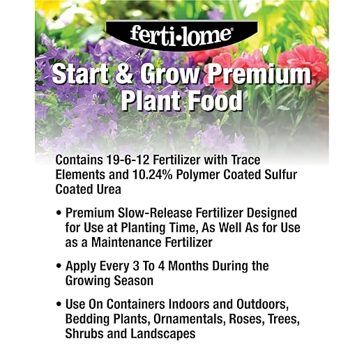 Fertilome (13747) Start &amp Grow Premium Plant Food 19-6-12 (10 lbs.)