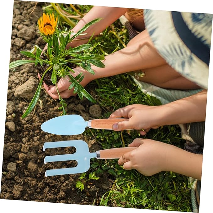 TOYANDONA 1set Boy Girl Gardening Tool Set Lightweight Planting Tools Shovel Rake and Storage Bag for Boy Girl for and Skill Development