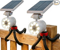 Solar Motion Sensor Outdoor Light with Portable Tripod - 1400LM Aluminum Security Floodlight for Outside Camping Dark Driveways &amp Backyard Anti-Theft - IP66 Extreme Weather Ready (No Wiring)