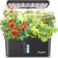 Hydroponics Growing System Indoor Herb Garden 10-Pod Indoor Gardening System with 24W Full-Spectrum LED Grow Lights Quiet Smart Water Pump Plant Germination Kit for Herbs Vegetables
