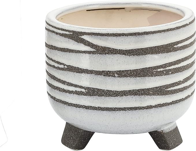 S2 Ceramic 68 Footed Planter White