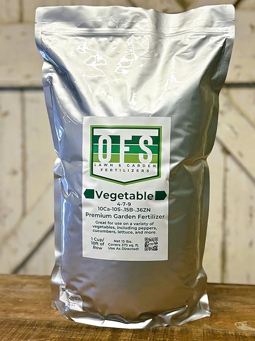 Vegetable Garden Fertilizer 4-7-9 NPK 15 lbs with Calcium and Micronutrients