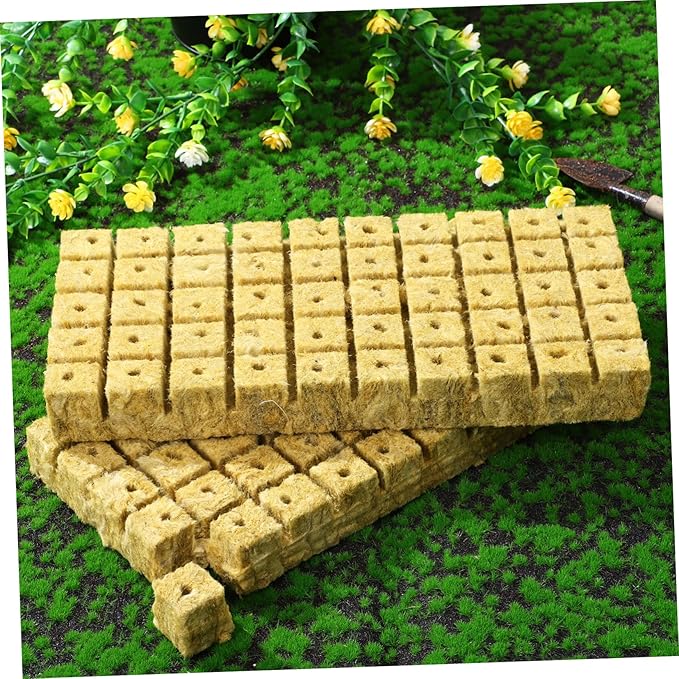 BESPORTBLE 100pcs Soilless Culture Plant Cubes Hydroponic Planting Cubes Air Permeability Water Retention for Indoor Gardening