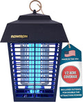 Flowtron Electric Bug Zapper 1/2 Acre Outdoor Insect Control with Dual Lure Method 15W UV Light &amp Octenol Attractant for Fly &amp Mosquito 5600V Kill Grid Made in USA UL Certified