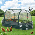 PeakPursuit Galvanized Raised Garden Bed Kit Large Durable Planter Raised Beds 6'x3'x1' for Vegetables Outdoor Metal Garden Raised Beds with Reinforced Design Optimal Drainage &amp Easy Assembly