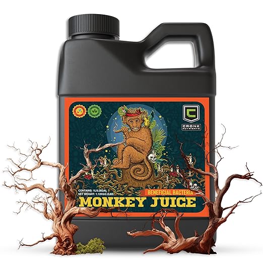 Cronk Nutrients Monkey Juice – Bacillus Root Inoculant – Organic Solution to Increase Your Plants Health – Root Mass Enhancer for Plant Growth and Flowering Boost 500mL