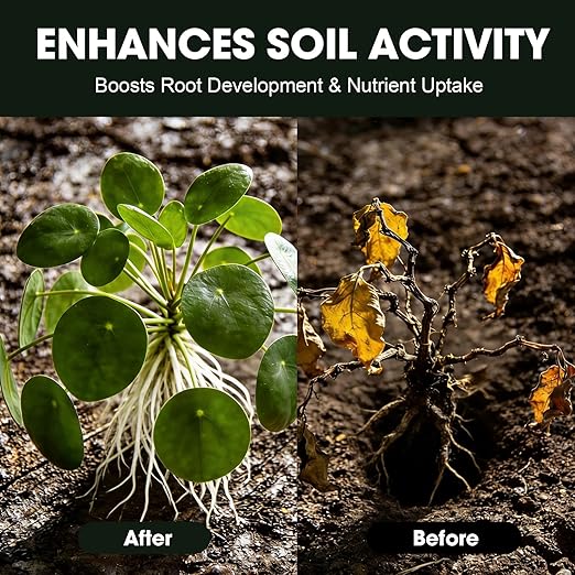 Soil Activator for Plants(32.4 oz / 920g) Organic Soil Activators and Plant Fertilizers for Garden Beds Potting Mix Seedling Compost Root Growth Booster
