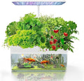 Hydroponics Growing System Fish Tank 12 Pods Indoor Herb Garden System with LED Light 3 Growing Modes Adjustable Height for Home Kitchen Office