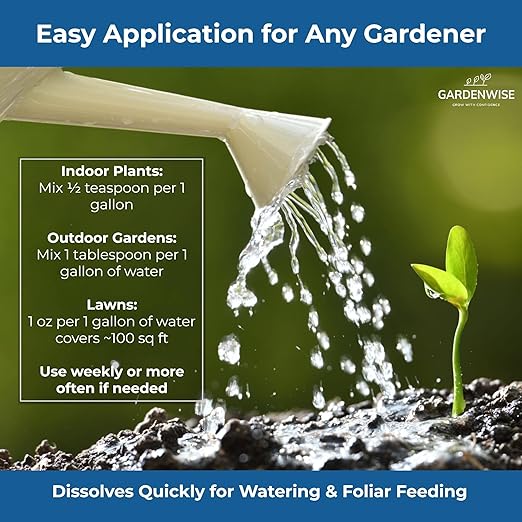 20-20-20 Water-Soluble Fertilizer – Powder for Liquid Plant Food for Indoor &amp Outdoor Plants Orchids Vegetables Lawns Flowers – 20 20 20 Fertilizer 1 Quart (2 lbs)
