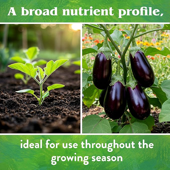 Down To Earth All Natural Fertilizers Organic Vegetable Garden - Plant Food for Vegetables Herbs Greens and Raised Beds 4-4-4 25 lb