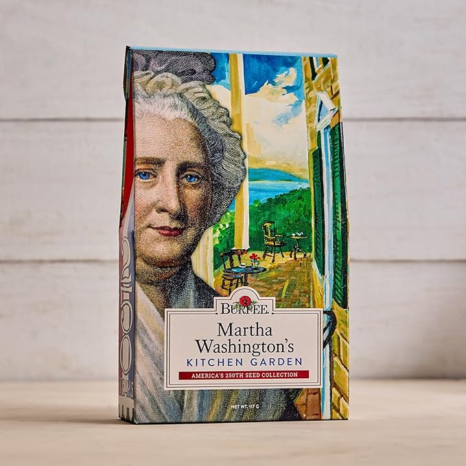 Burpee 'Martha Washington’s Kitchen Garden' Seed Collection – 8 Historic Heirloom Vegetables Grown at Mount Vernon with Plant Labels &amp Keepsake Recipe Card