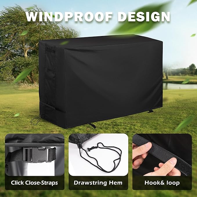 Outdoor Raised Garden Bed Cover for 55.5x24x32in Raised Garden Bed Outdoor Planter Box Stand Cover for Mobile Elevated Wood Planter/Planting Bed-Waterproof All Weather Protection